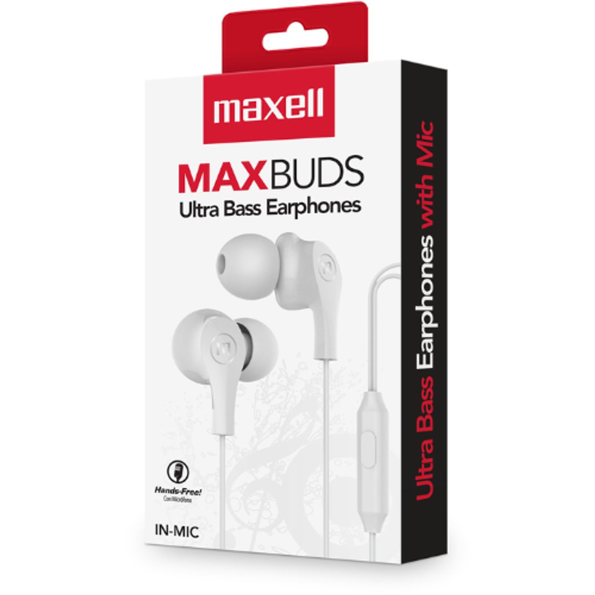MAXELL - Audifonos blanco Maxell In-mic Max Buds