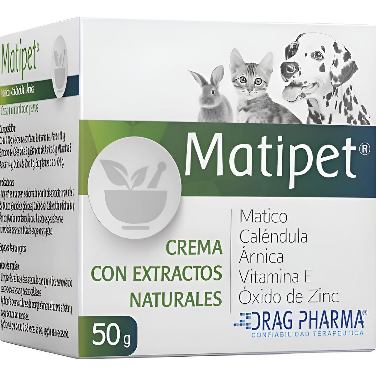 DRAG PHARMA - Matipet Crema Cicatrizante Con Matico Para Perros Gatos 50g