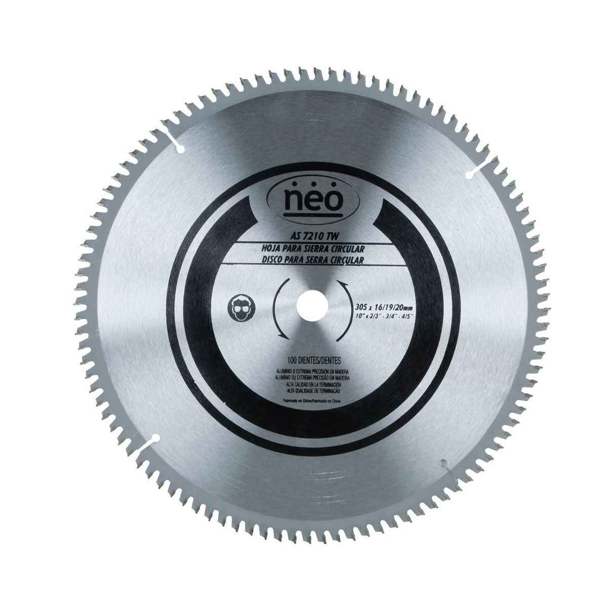 NEO - Disco De Sierra 12  100 Dientes As 7210 Aw Neo.