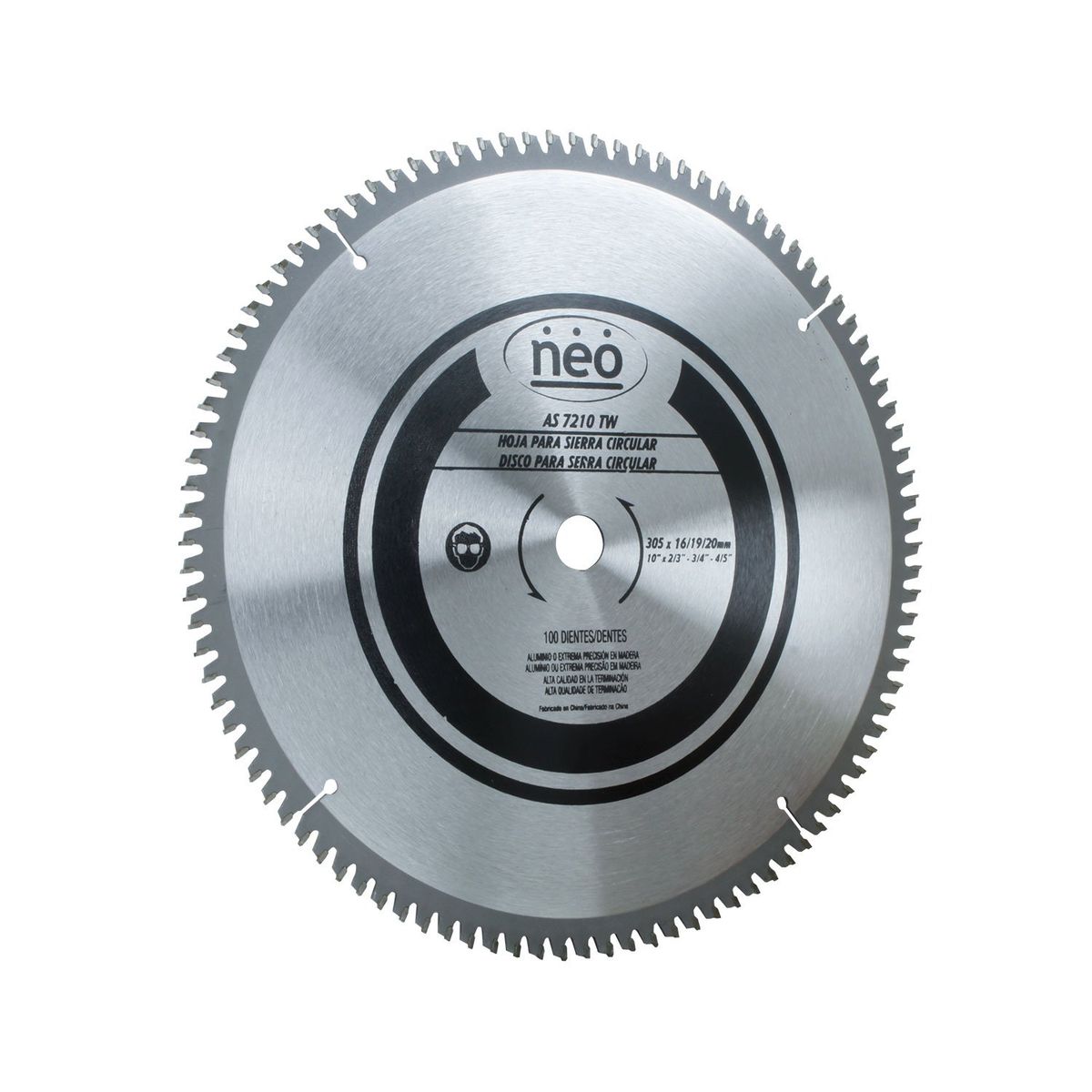 NEO - Disco De Sierra 12  100 Dientes As 7210 Aw Neo.