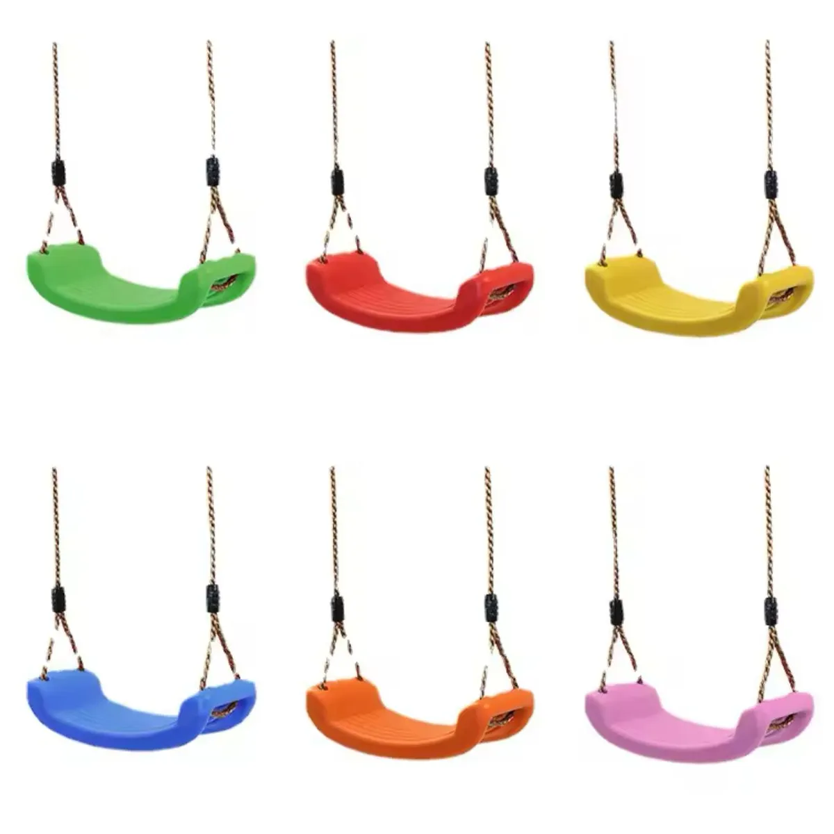 GENERICO - Columpio Rosado Ajustable Portátil Para Niños Asiento Giratorio