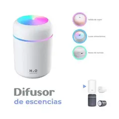GENERICO - Humificador Difusor De Aire Luz Led Rgb Usb Ultrasonico