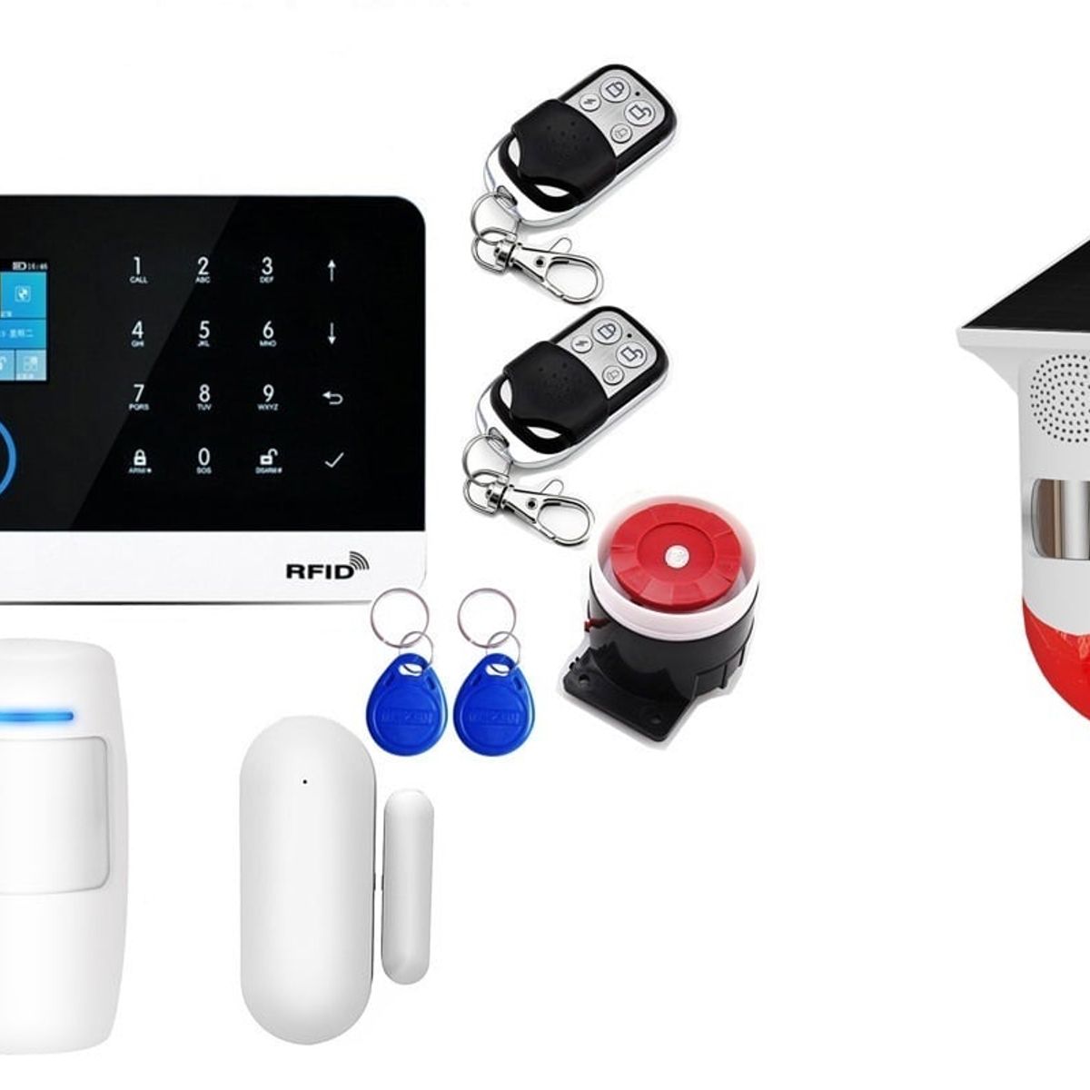 GENERAC - Alarma wifi Tuya Para Casa Oficina con Sirena Solar exterior