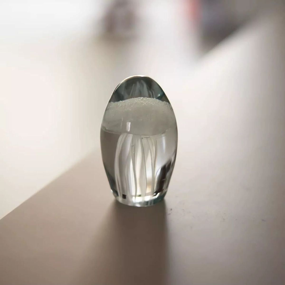 GENERICO - Estatuilla De Medusas Artesanía De Cristal De Blanco