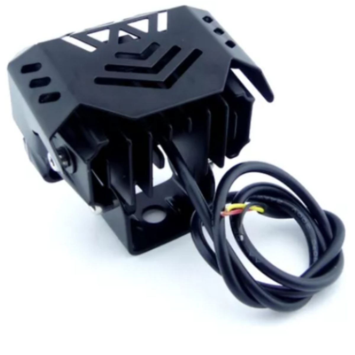 GENERICO - Neblinero Led P/ Moto Mini 2 Led Cuadrado Duo Color 12/24 V
