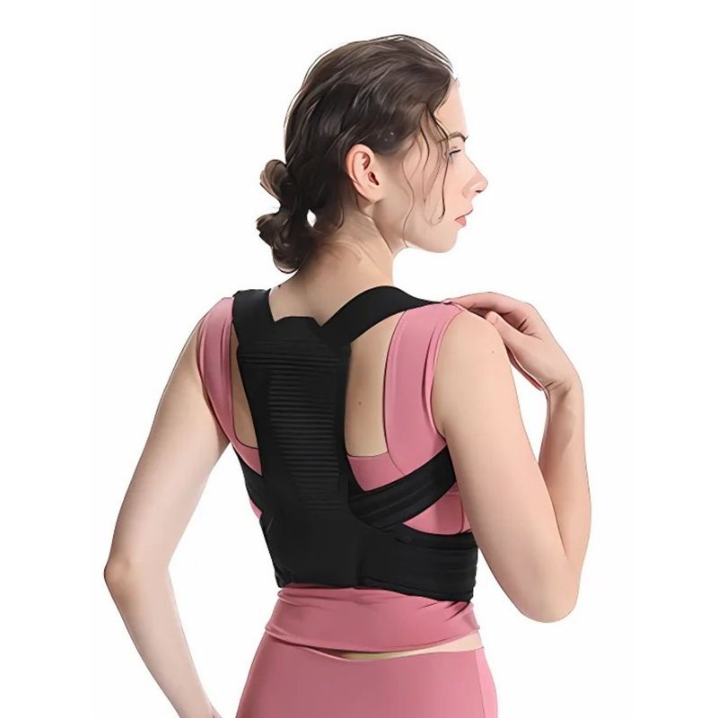 CRUSEC - Corrector De Postura Espalda Faja Ajustable Unisex - M