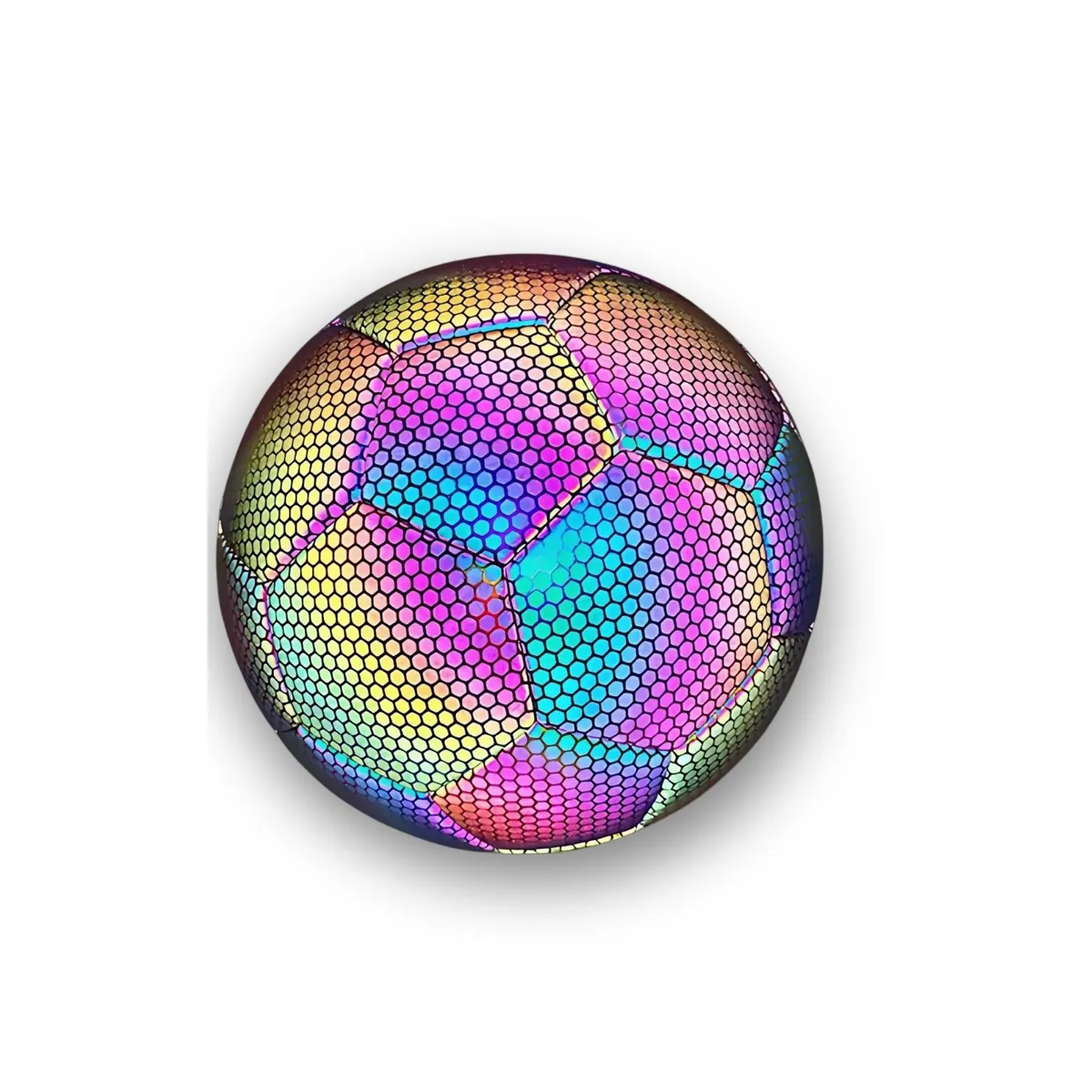 CRUSEC - Pelota de Futbol Fluorescente Reflectante Luminoso