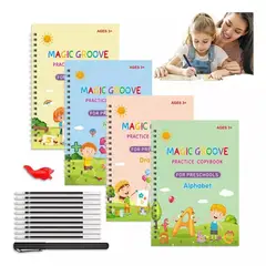 GENERICO - Set Libro De Caligrafía De Pintura Mágica Niños Aprendizaje