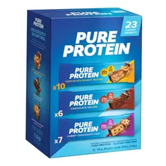 PURE PROTEIN - Bar Barras De Proteinas 23 Unid Variety Pack