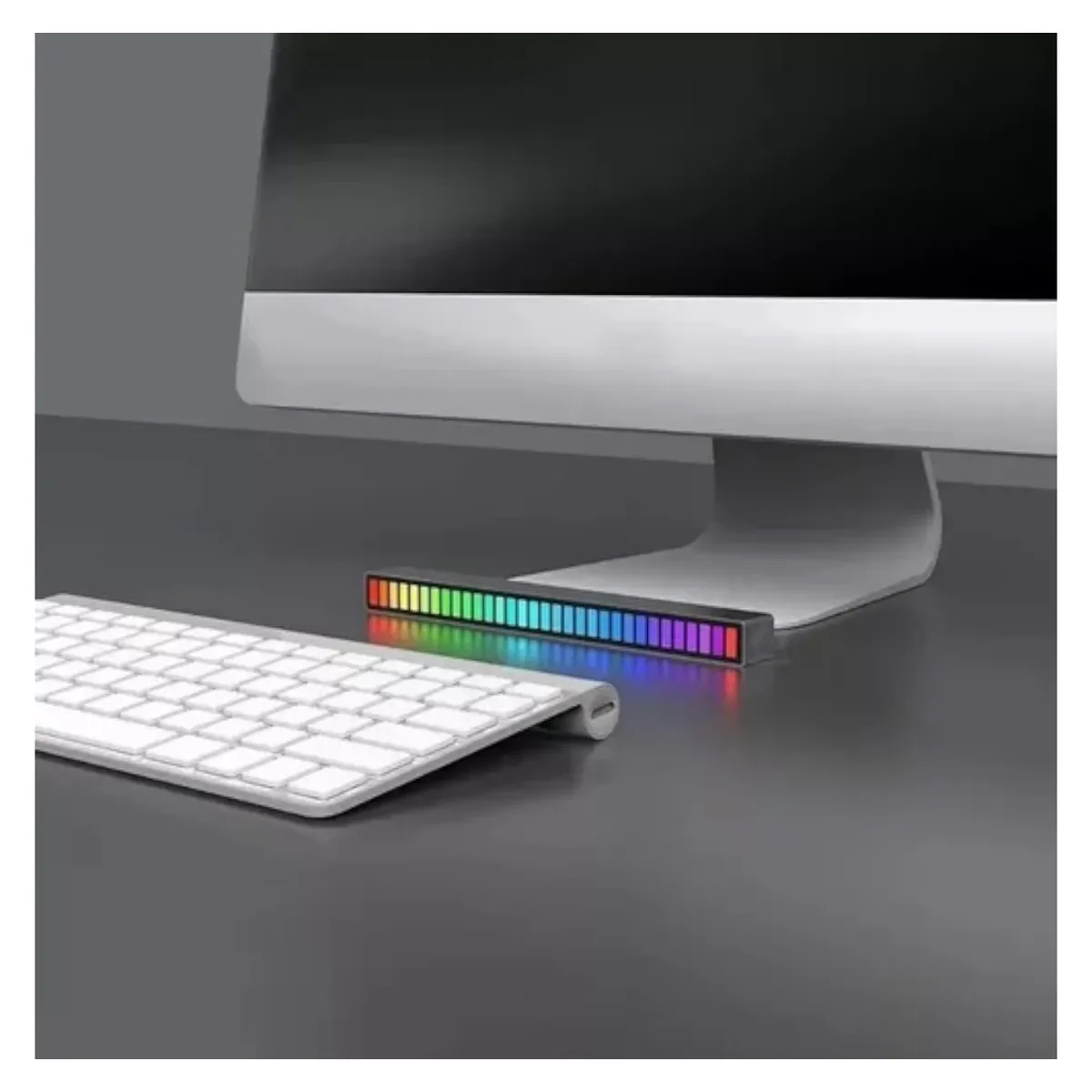 INVENCIBLE - BARRA USB LUZ RGB INALÁMBRICA PARA COMPUTADORA MUEVE CON RITMO AK80