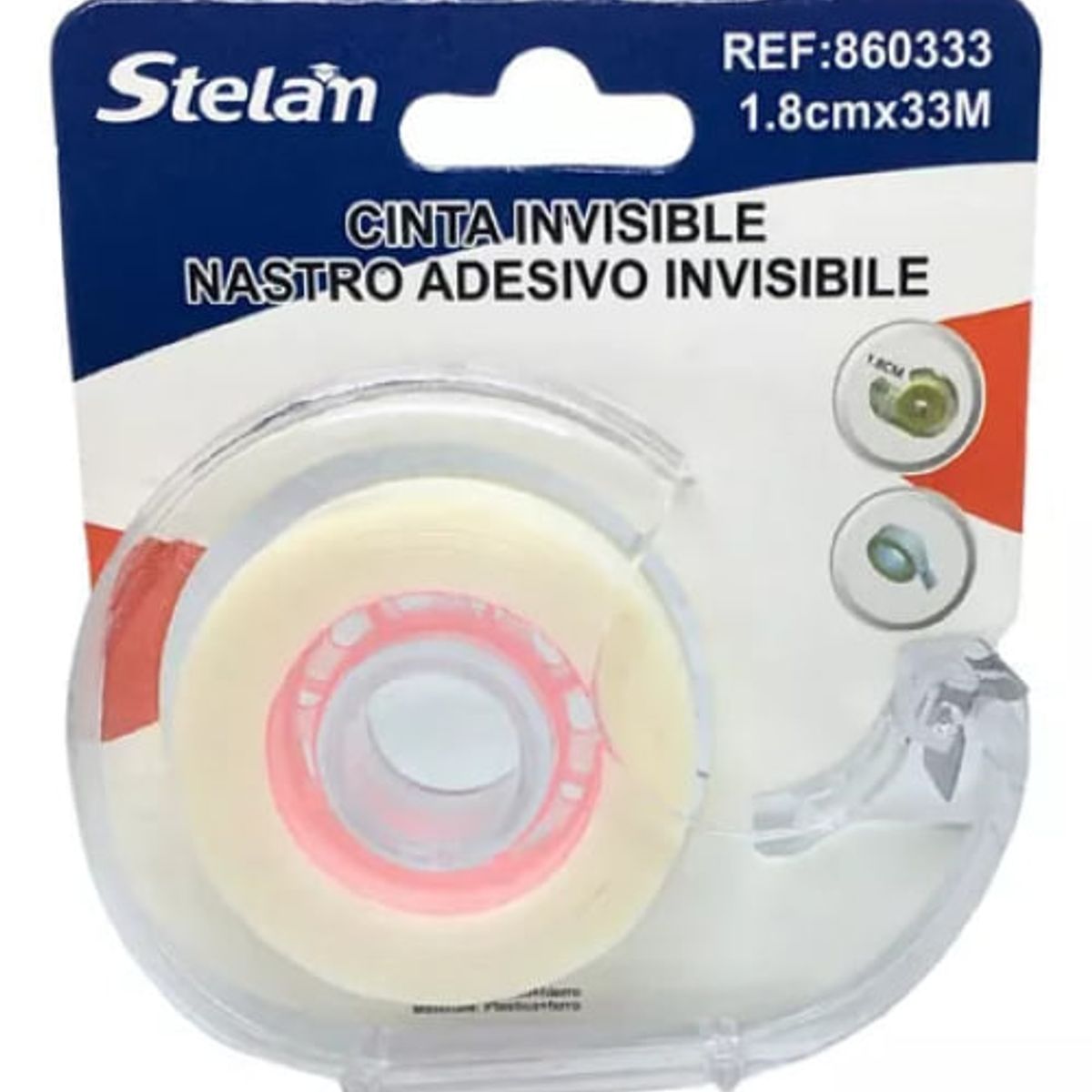 GENERICO - Cinta Invisible Adhesiva De 18 mm X 33 m