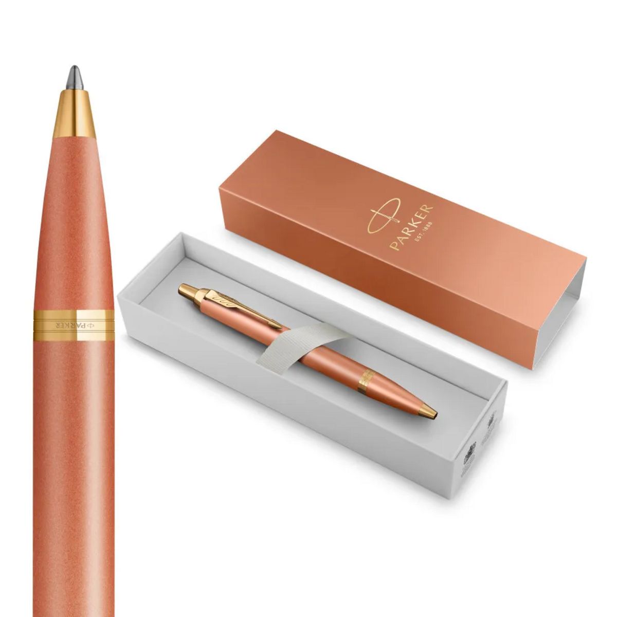 PARKER - Bolígrafo Parker IM Writing Rituals Naranja Med Tinta Azul