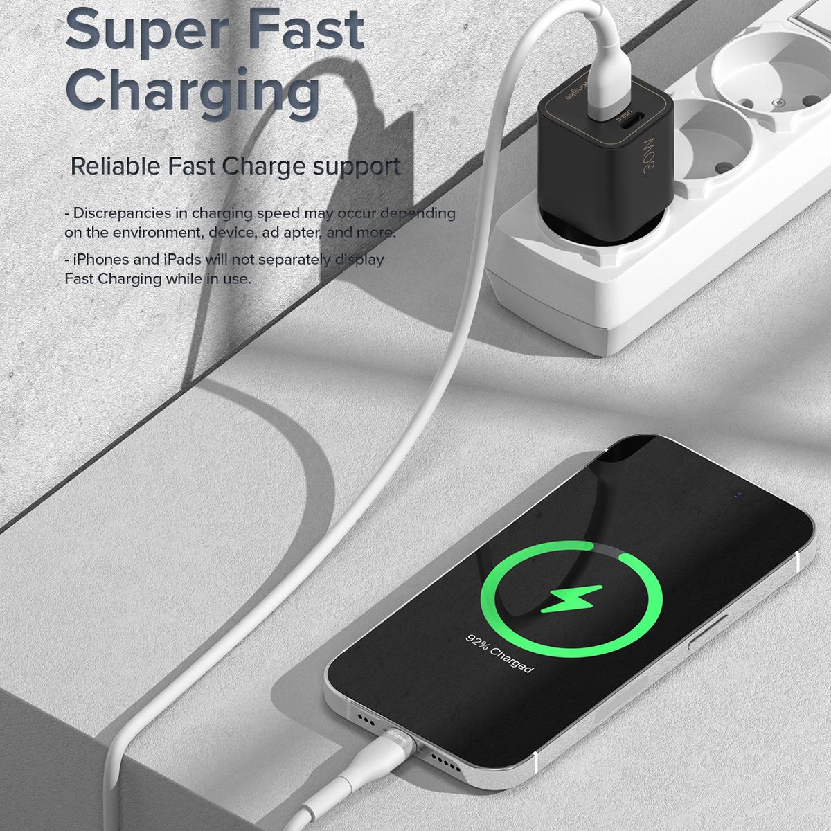 RINGKE - Cable Ringke Para iPhone Carga Rápida Usb A 2m