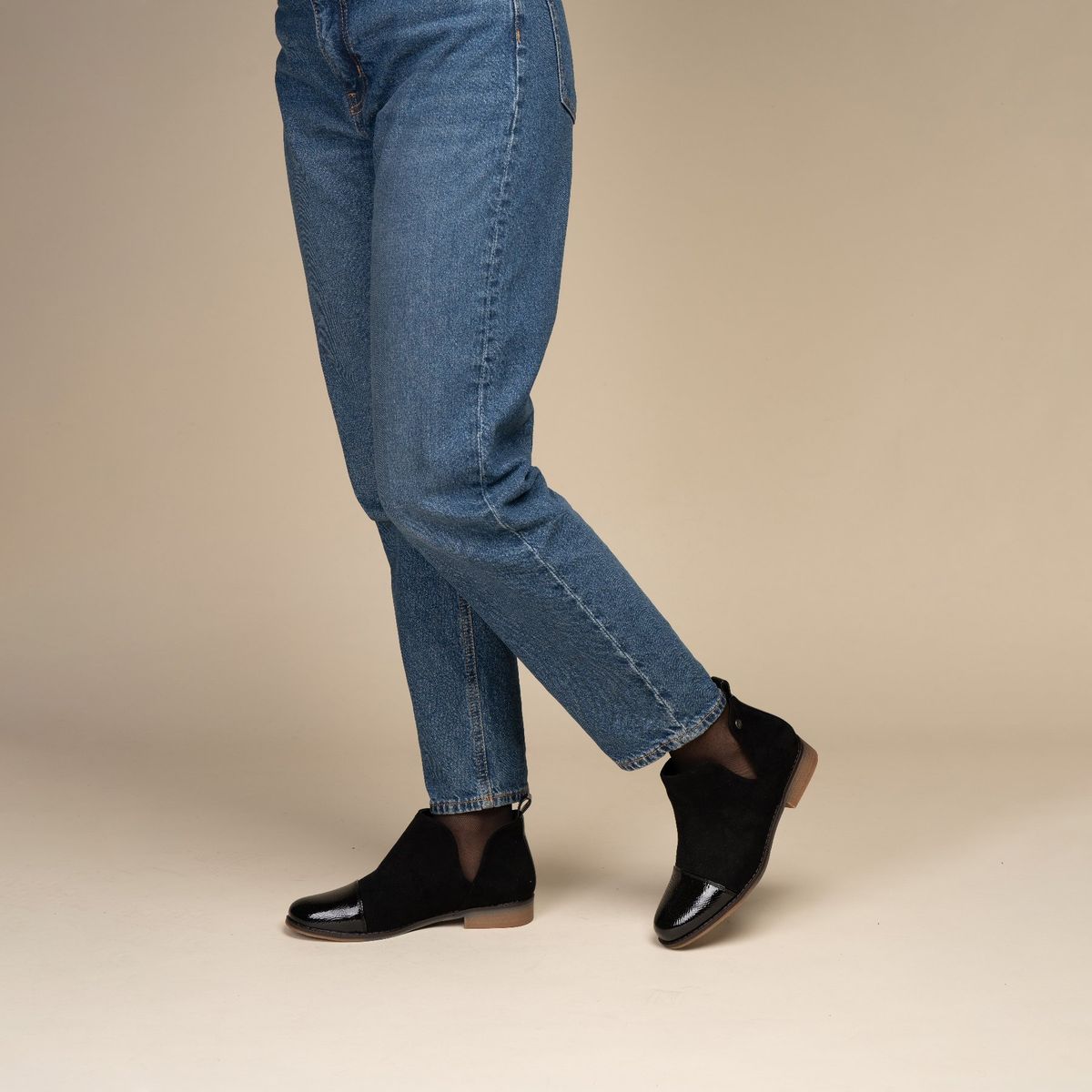 CHINITOWN - Botín Casual Mujer Negro Spencer Chinitown