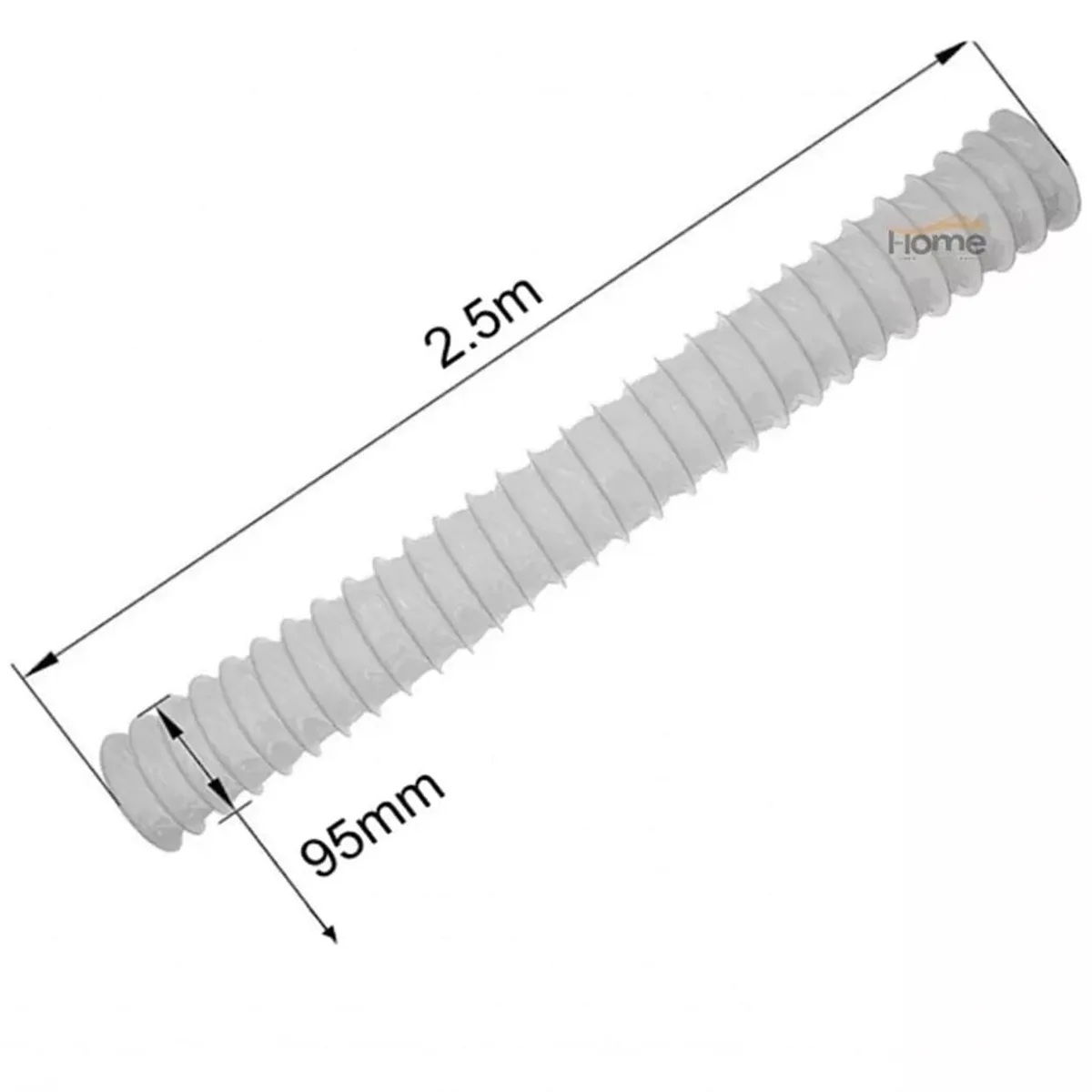 GENERICO - Tubo Vapor Para Secadora 95 mm x 2,5 Metros