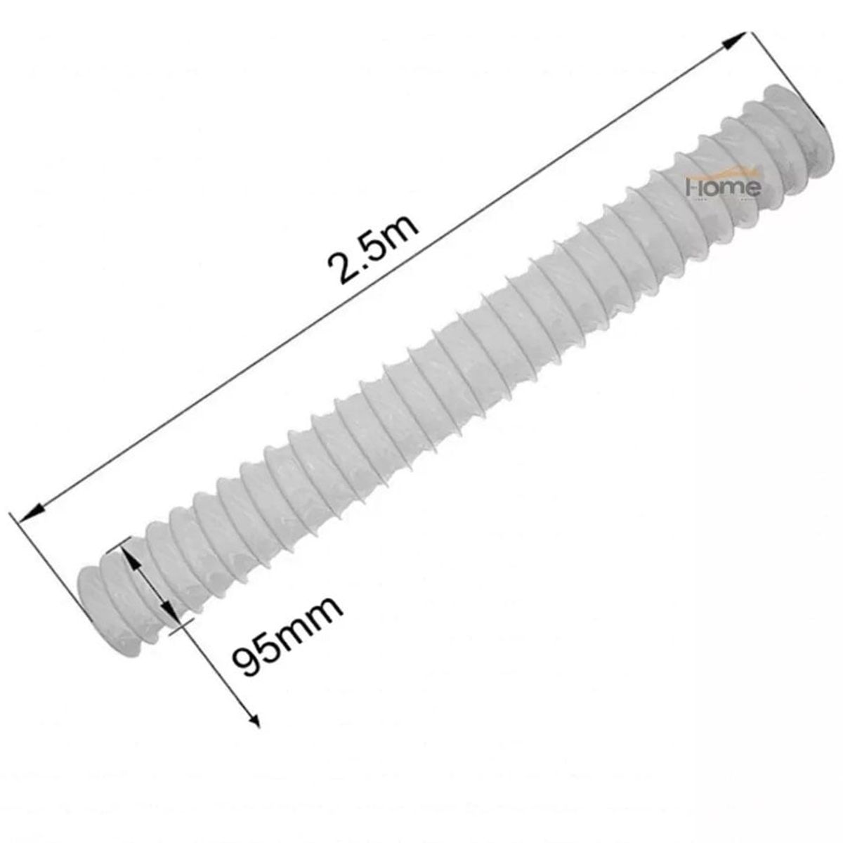GENERICO - Tubo Vapor Para Secadora 95 mm x 2,5 Metros