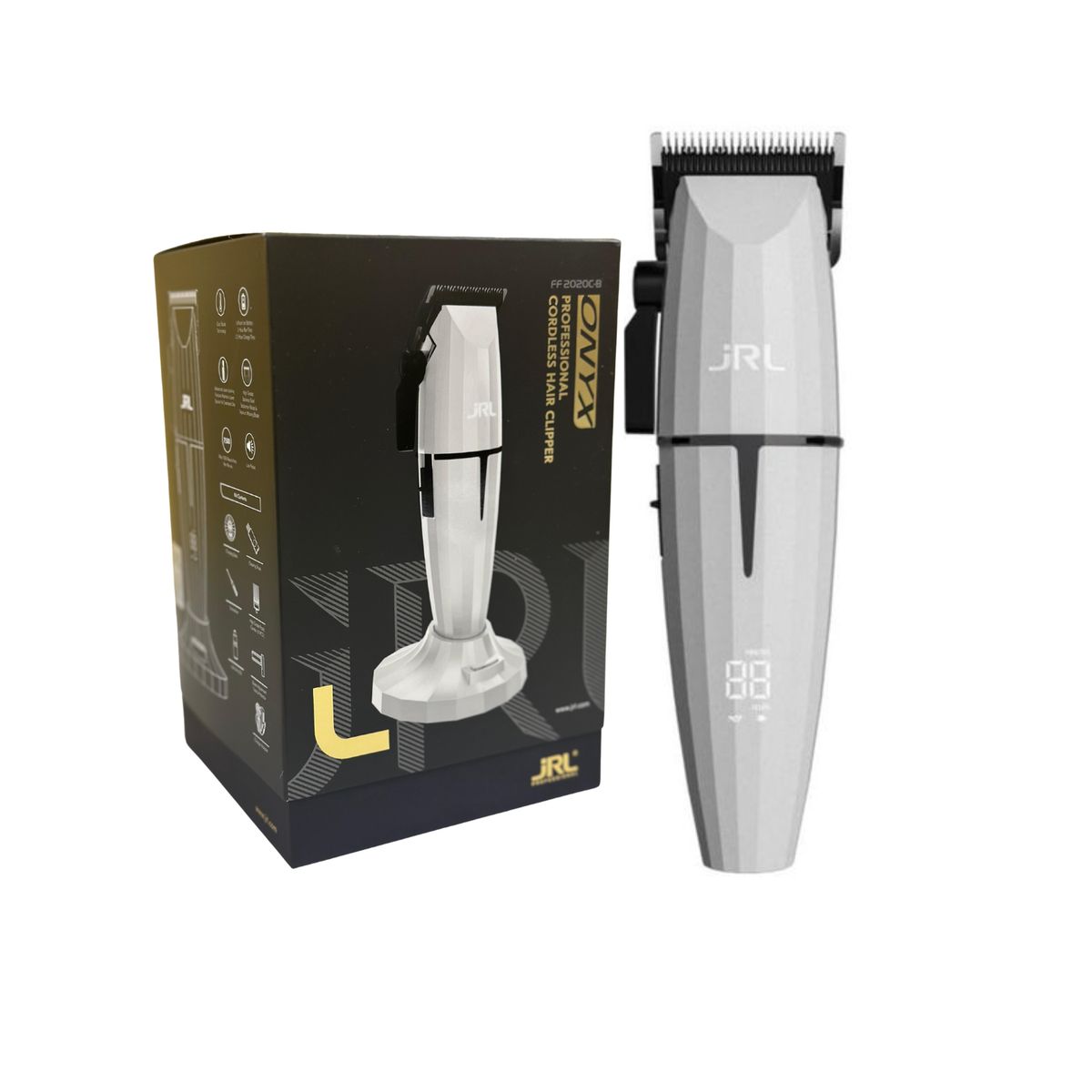 JRL - Cortadora Inalámbrica Profesional JRL Onyx Clipper Blanco