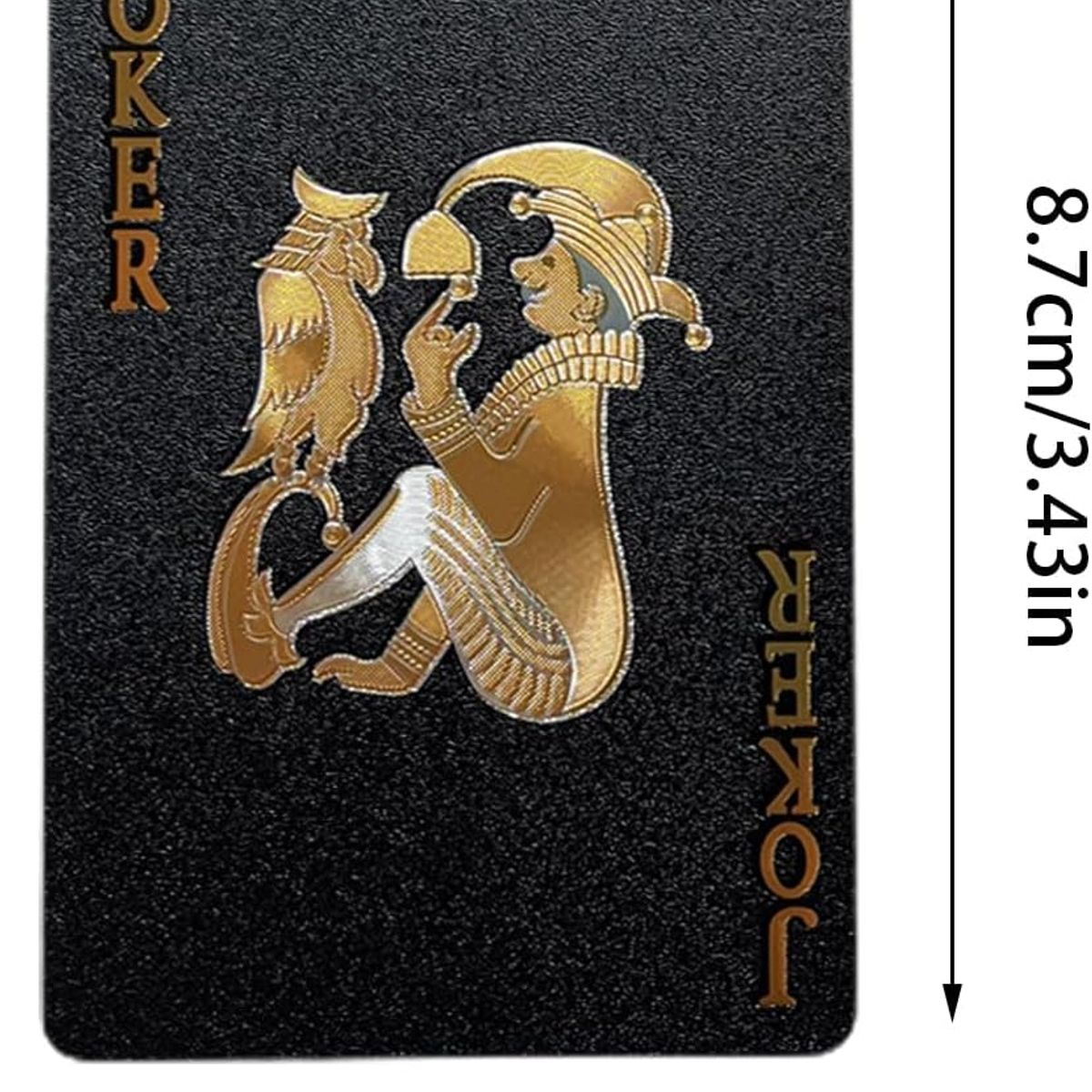 GENERICO - Baraja Naipe Carta Ingles Negras Plástica Póker Premium