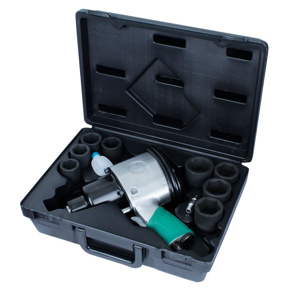 JONNESWAY - Kit Llave De Impacto 34  Incluye Dados Jai6212kc&j