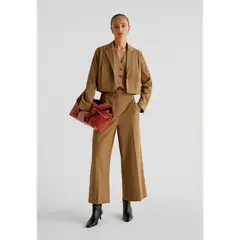 SCALPERS - Blazer Cropped Pliegues