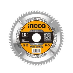 INGCO - Disco De Sierra Circular Industrial Madera 60T 254Mm 10 Tsb125423