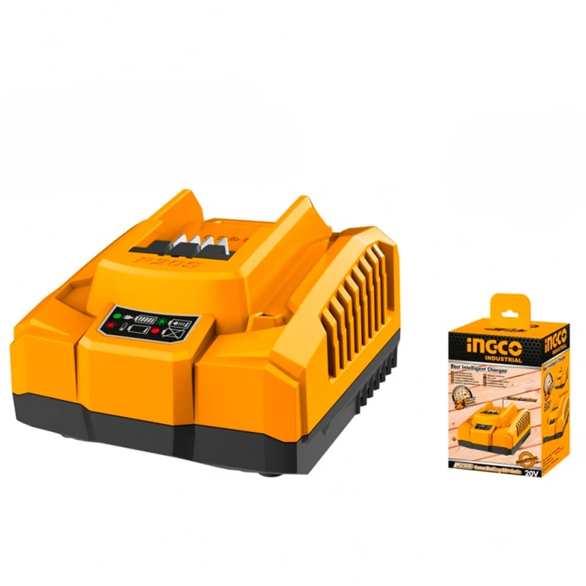 INGCO - Cargador De Bateria Rapido 4Ah Industrial P20S 20V Ingco