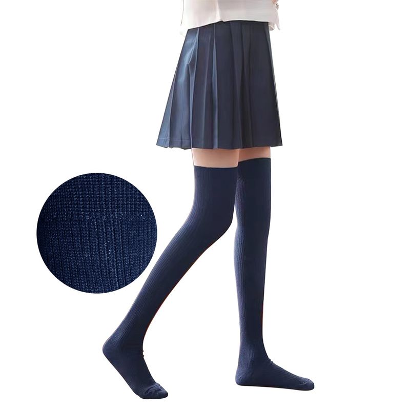 POLAR - PACK X2 BUCANERAS LANA ESCOLAR CALCETAS ALTAS TALLA 36-40