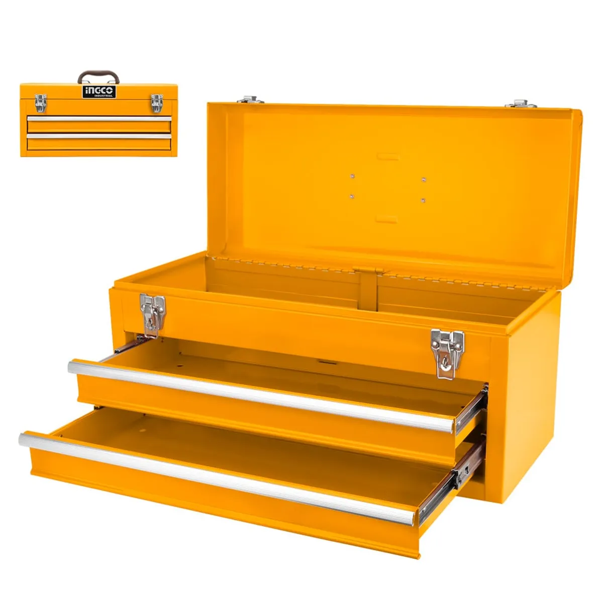 INGCO - Caja De Herramientas Metalica Industrial 28Lt 520X218X243Mm Ingco Htb06