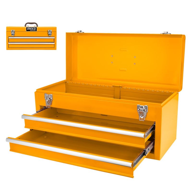 INGCO - Caja De Herramientas Metalica Industrial 28Lt 520 X 218 X 243 mm Ingco Htb06