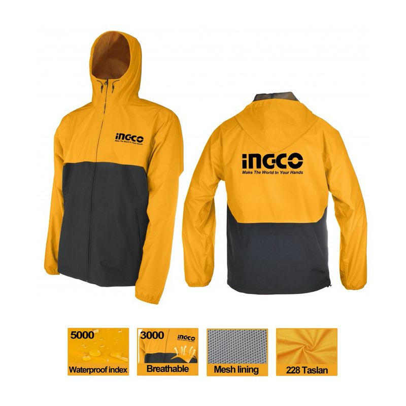 INGCO - Chaqueta Impermeable Talla Xl Ingco Hjatl2281Xl
