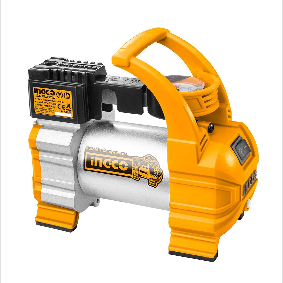INGCO - Compresor De Aire Para Auto 12V Ingco Aac1408