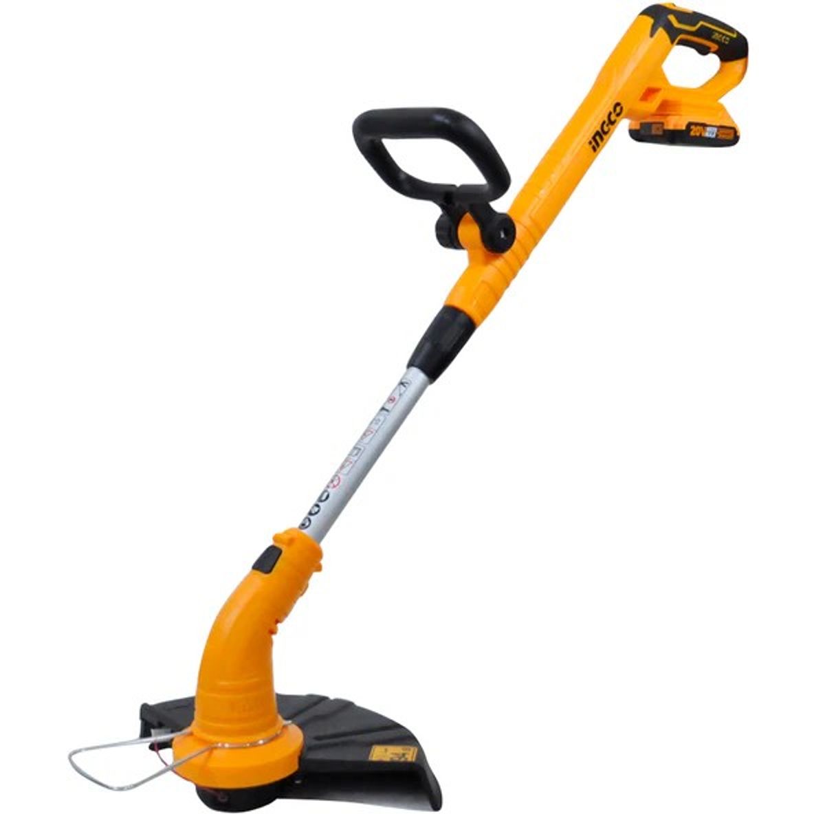 INGCO - Orilladora Inalambrica + Bateria 2Ah Y Cargador Rapido 20V