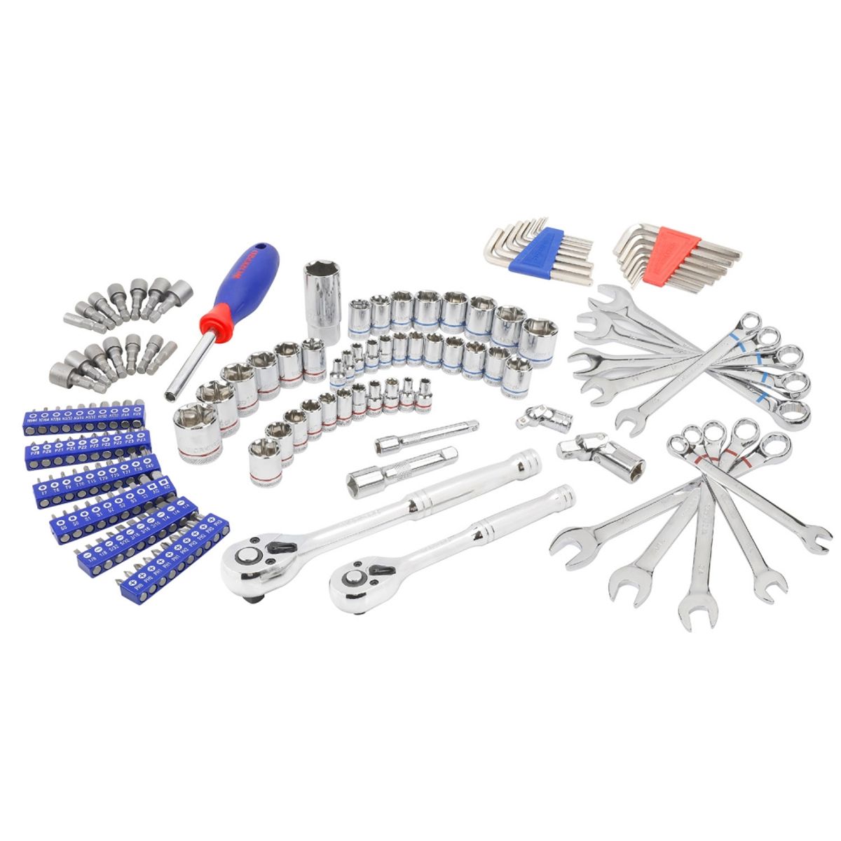 WORKPRO - Juego Dados Combinados 14 38 145 Piezas