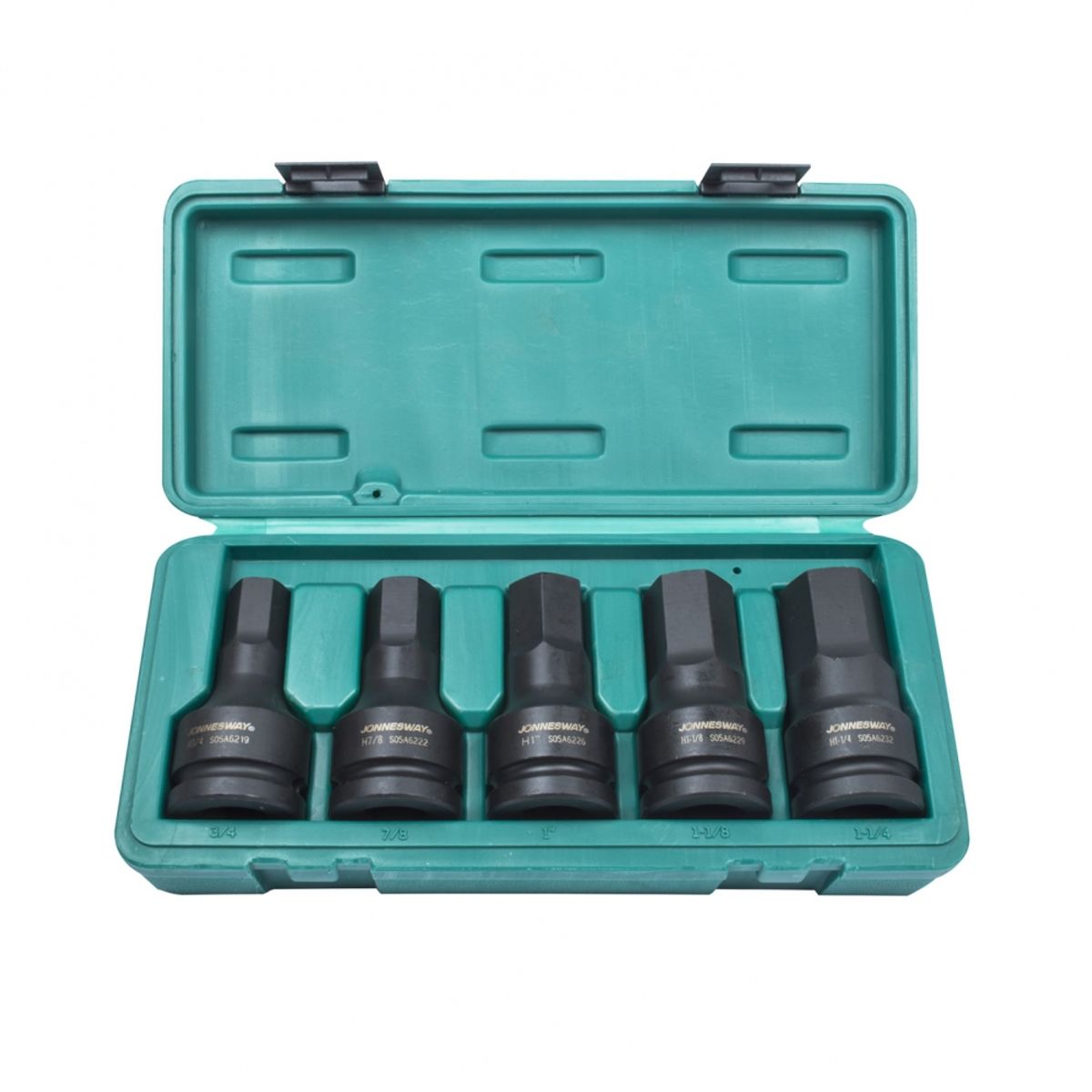 JONNESWAY - Juego De Dados Punta Hexagonal 34 5 Piezas