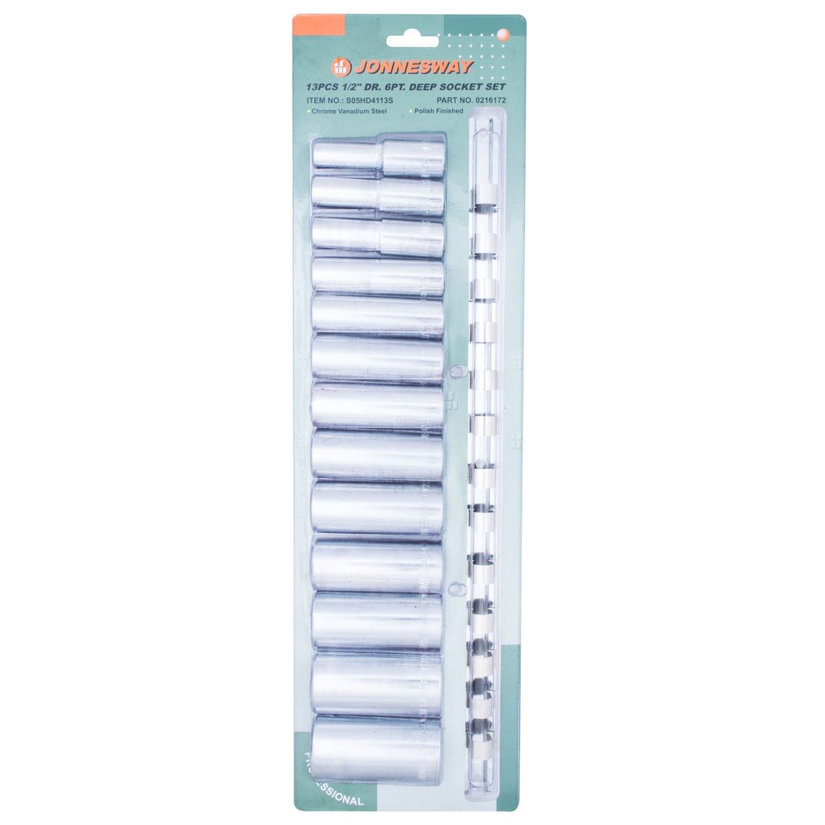 JONNESWAY - Set Dados Largos 12u Pulgadas 13 Piezas S05hd4213