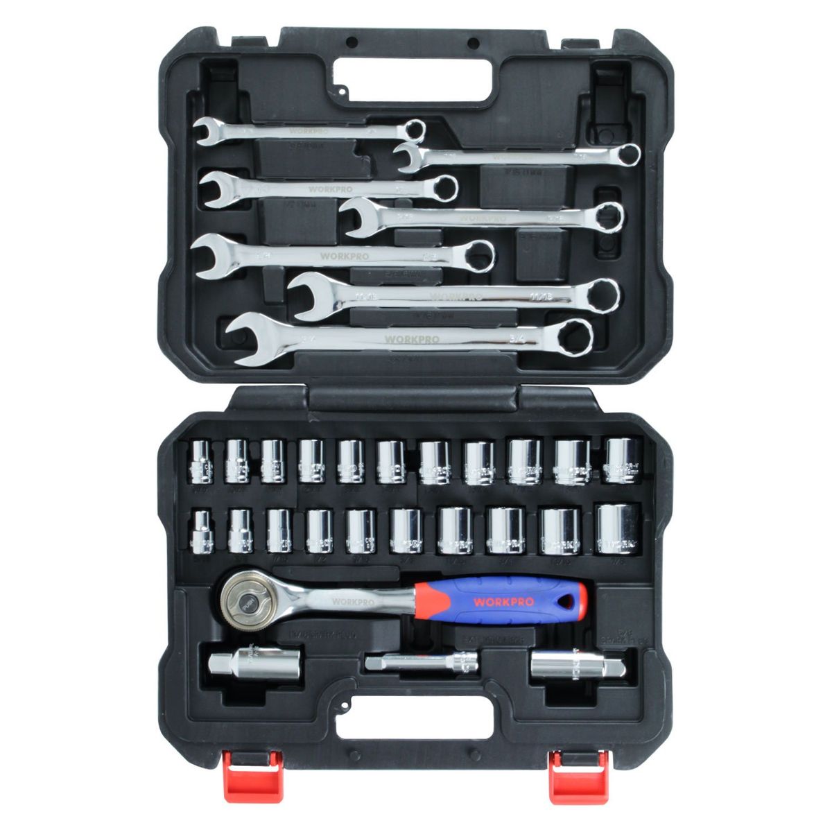 WORKPRO - Juego De Llaves Y Dados 38 32 Piezas