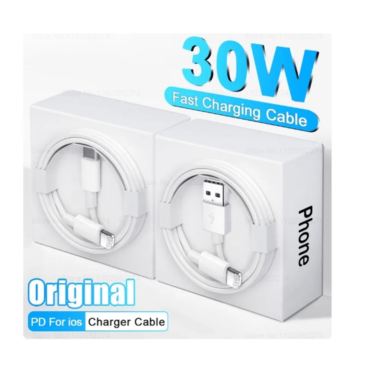 GENERICO - Cable Carga Rápida 25W Celular 31A USB a Lightning