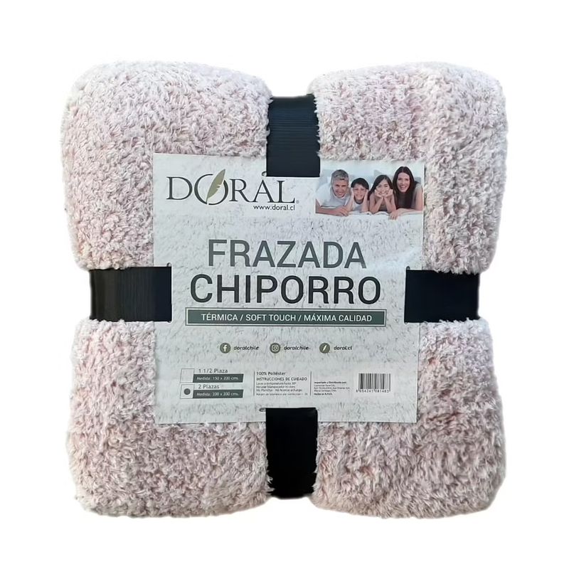 DORAL - Frazada Chiporro 15 Plazas Doral Sof Touch Rosa