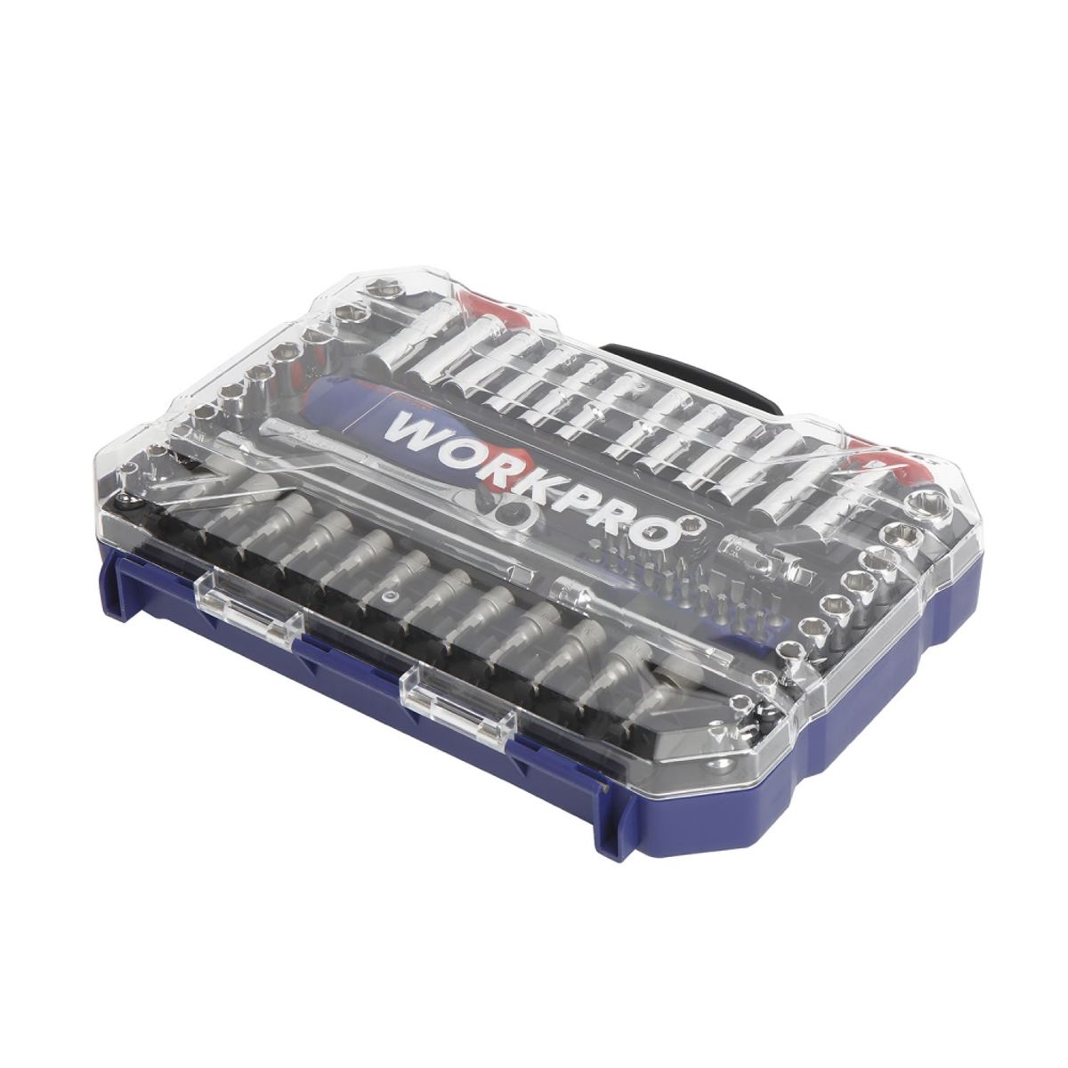 WORKPRO - Juego Set De Dados Con Llave Chicharra 14  70 Piezas