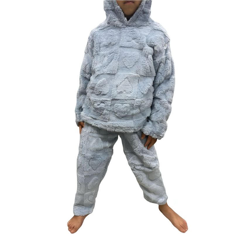 DIANA - CONJUNTO DE PIJAMA NIÑA GRIS