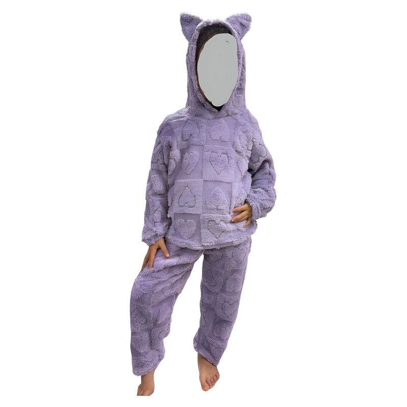DIANA - CONJUNTO DE PIJAMA NIÑA LILA
