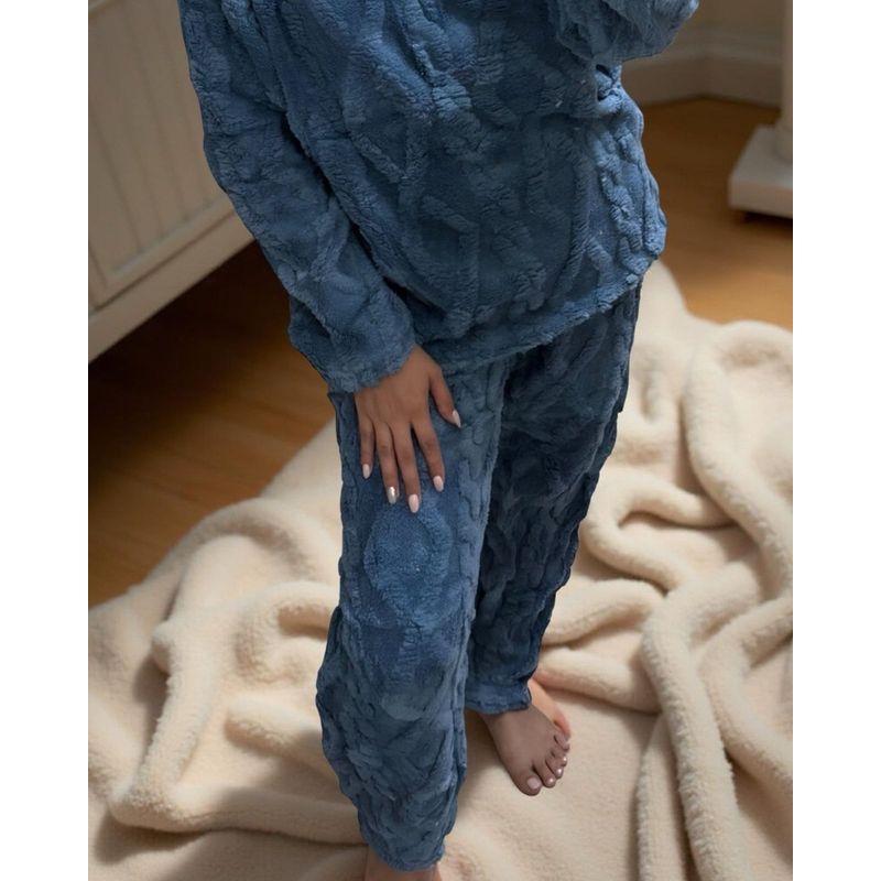 DIANA - PIJAMA MUJER ELEGANTE AZUL