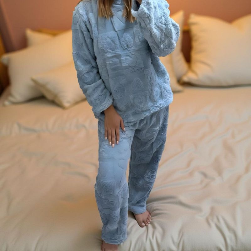 DIANA - PIJAMA DE MUJER ELEGANTE AZUL