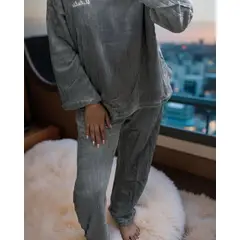 DIANA - PIJAMA DE MUJER ELEGANTE GRIS