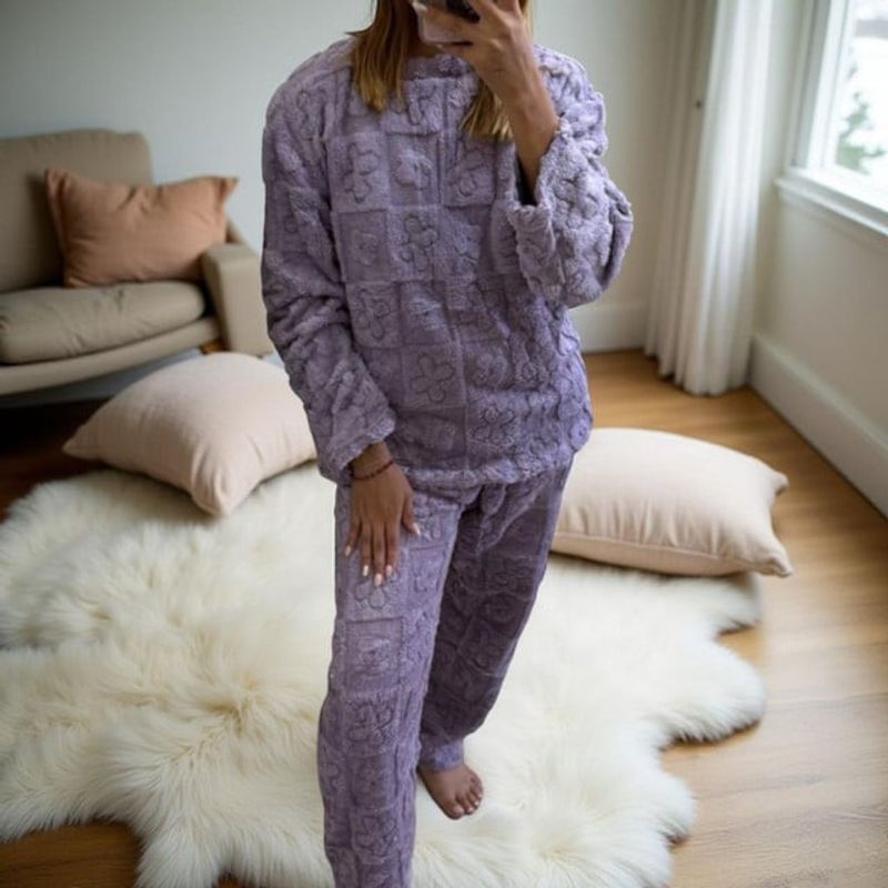 DIANA - PIJAMA DE MUJER ELEGANTE LILA