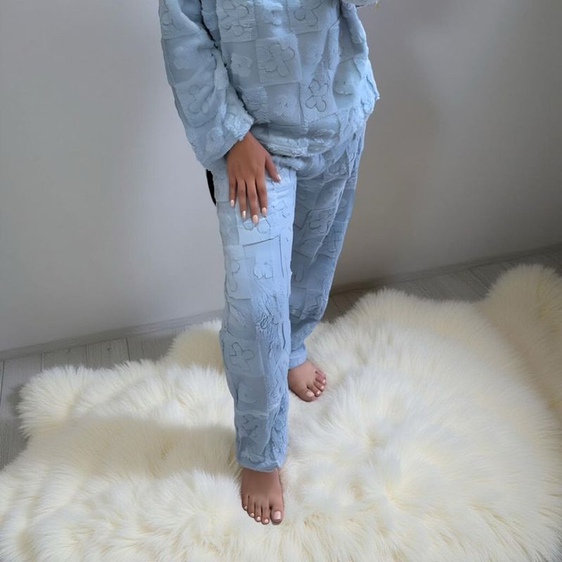 DIANA - PIJAMA DE MUJER ELEGANTE CELESTE