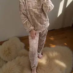 DIANA - PIJAMA DE MUJER ELEGANTE BEIGE