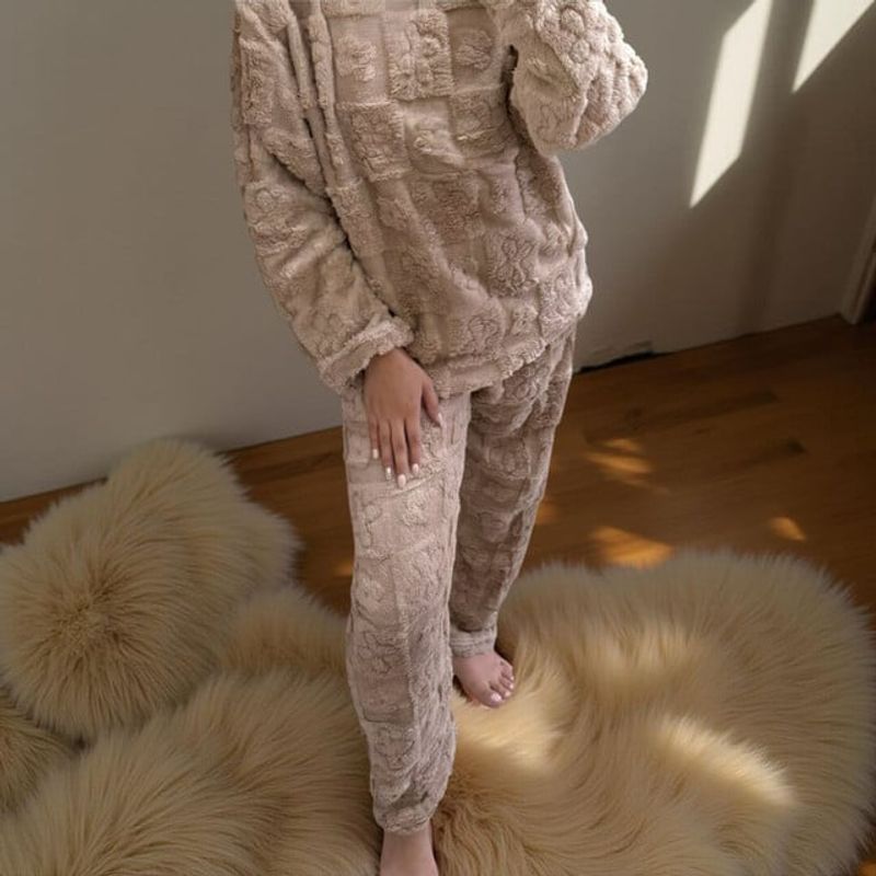 DIANA - PIJAMA DE MUJER ELEGANTE BEIGE