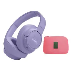 JBL - Tune 720BT Auriculares inalámbricos on-ear- MoradoY Estuche