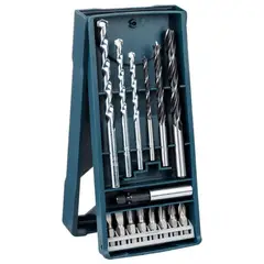 BOSCH - Juego Brocas y Puntas 15pz Xline Madera Concreto Madera Estuche